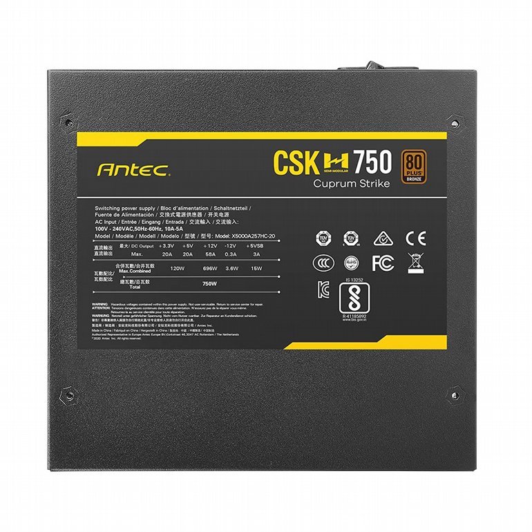 ��� �� ����� ���� Antec - CSK 750H - 750W 80PLUS BRONZE