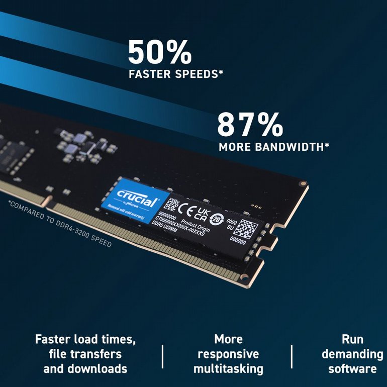 ����� ����� ���� Crucial - DIMM - 16GB - DDR5 4800 MHz CL40
