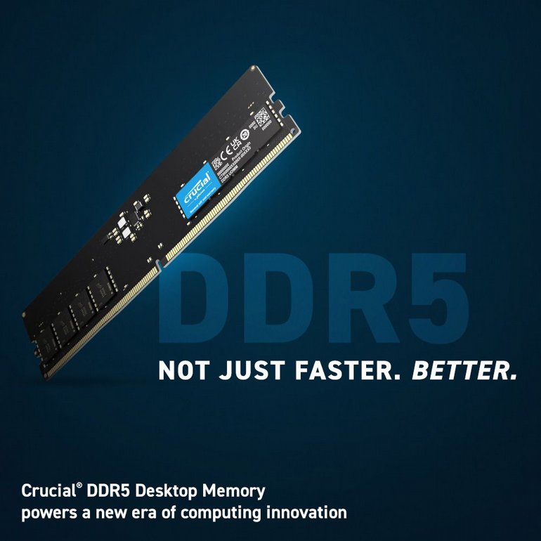 ����� ����� ���� Crucial - DIMM - 16GB - DDR5 4800 MHz CL40