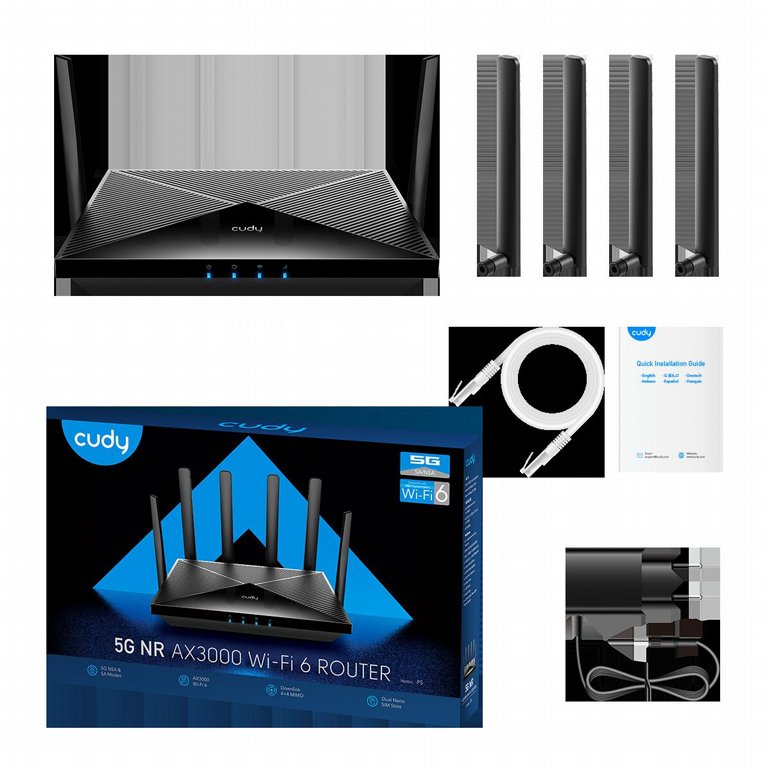 ��� ������ �������  CUDY P5 5G SA/NSA AX3000 Wi-Fi 6 Router - 3000Mbps