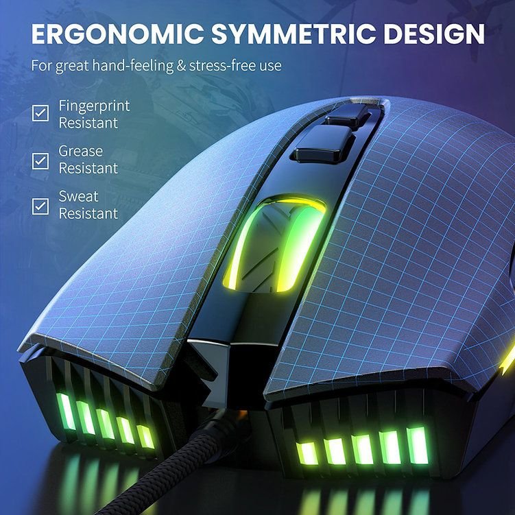 ���� ������� Onikuma - CW905 - Gaming Mouse RGB 