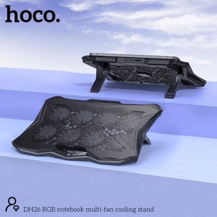 ���� ����� ����� ���� HOCO DH26 Pro RGB Multi-Fan Cooling Stand