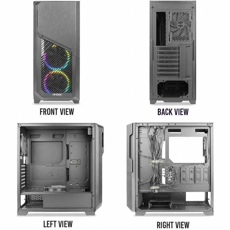 ���� ���� Antec - Dark Phantom - DP502 FLUX- Transparent Glass Side Panel