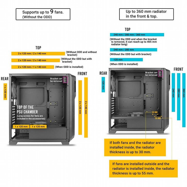 ���� ���� Antec - Dark Phantom - DP502 FLUX- Transparent Glass Side Panel