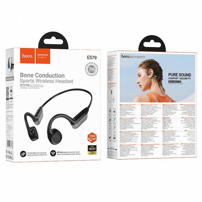 ������� ������ HOCO - ES79 Bone Conduction BT Headset(Black)