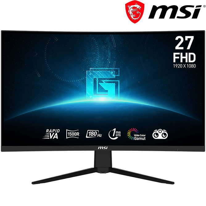 ��� ���� ������� ���� MSI - G27C3F - 27" FHD 180Hz  1ms VA 