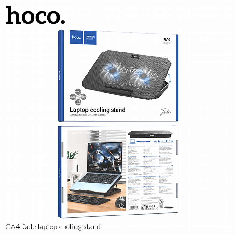 ���� ����� ����� ���� HOCO GA4 "Jade" Dual-Fan Cooling Stand