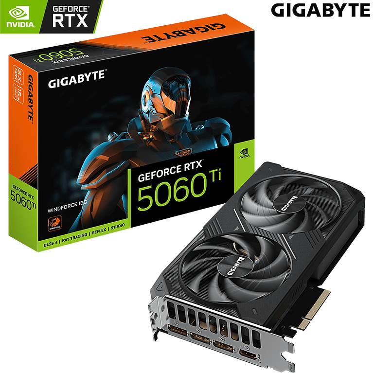 ����� ��� Gigabyte - Nvidia GeForce - RTX� 5060Ti WINDFORCE 16G