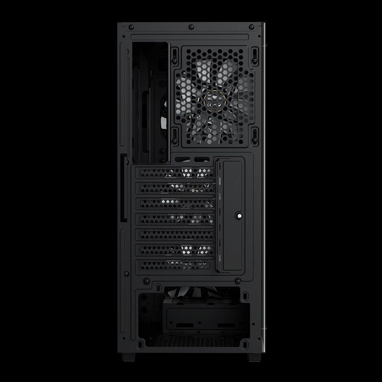 ���� ���� GAMEDIAS - AURA GC2 ELITE V2 - Transparent Glass Side Panel - Black