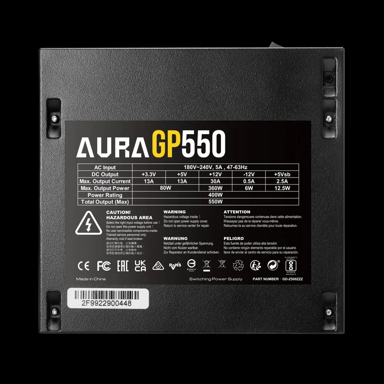 ��� �� ����� ����   Gamdias AURA GP550 - 550W 