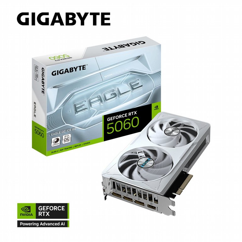 ����� ��� Gigabyte GeForce RTX 5060 EAGLE OC ICE 8G GV-N5060EAGLEOC ICE-8GD