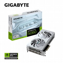 כרטיס מסך Gigabyte GeForce RTX 5060 EAGLE OC ICE 8G GV-N5060EAGLEOC ICE-8GD כרטיס מסך Gigabyte GeForce RTX 5060 EAGLE OC ICE 8G GV-N5060EAGLEOC ICE-8GD