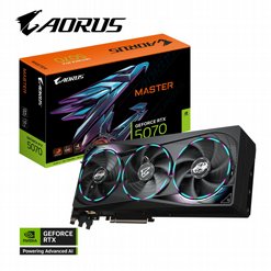 כרטיס מסך Gigabyte AORUS GeForce RTX 5070 MASTER 12G GV-N5070AORUS M-12GD כרטיס מסך Gigabyte AORUS GeForce RTX 5070 MASTER 12G GV-N5070AORUS M-12GD