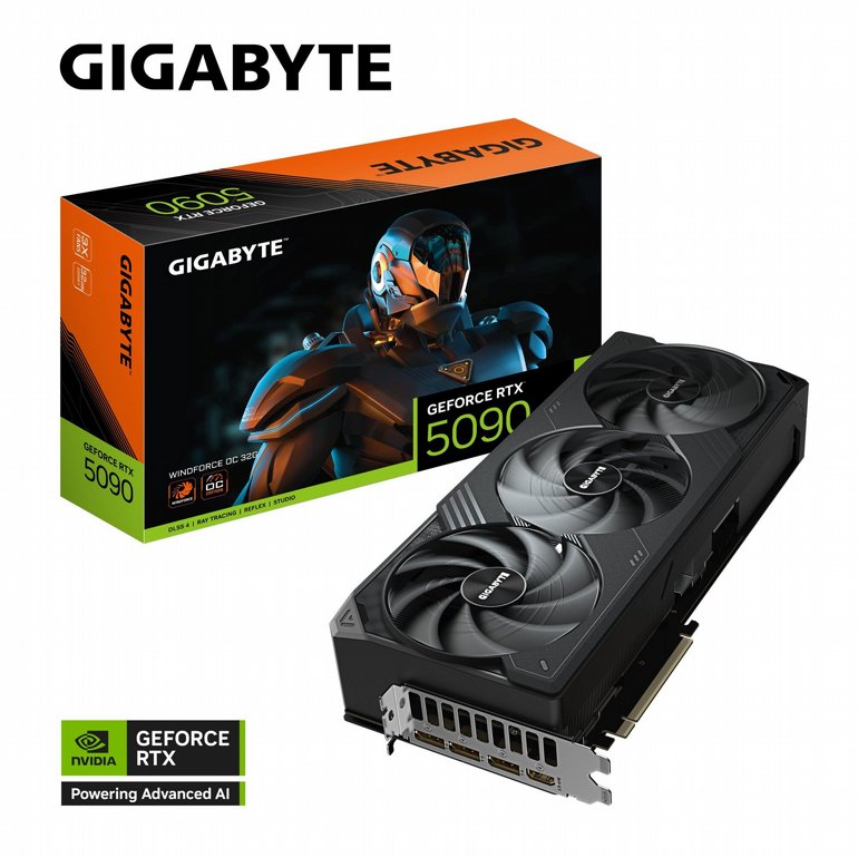 ����� ��� Gigabyte GeForce RTX 5090 WindForce OC 32G GV-N5090WF3OC-32GD