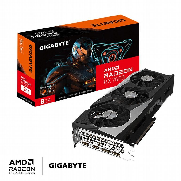 ����� ��� Gigabyte Radeon RX 7600 GV-R76GAMING OC-8GD