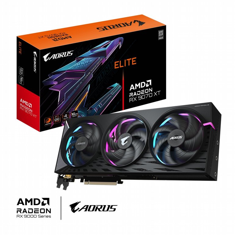 ����� ��� Gigabyte AORUS Radeon RX 9070 XT ELITE 16G GV-R9070XTAORUS E-16GD