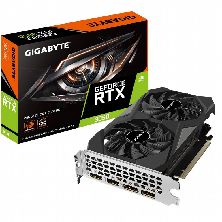 ����� ��� Gigabyte RTX 3050 Windforce 2 OC V2 6GB GV-N3050WF2OCV2-6GD
