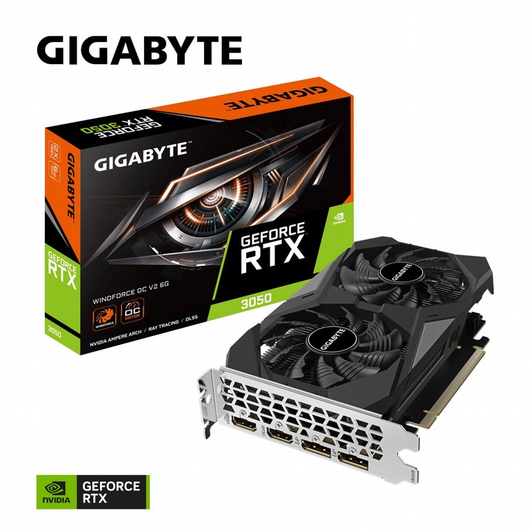 ����� ��� Gigabyte RTX 3050 Windforce 2 OC V2 6GB GV-N3050WF2OCV2-6GD