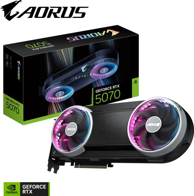 ����� ��� Gigabyte AORUS GeForce RTX� 5070 INFINITY 12G GV-N5070AORUS IF-12GD