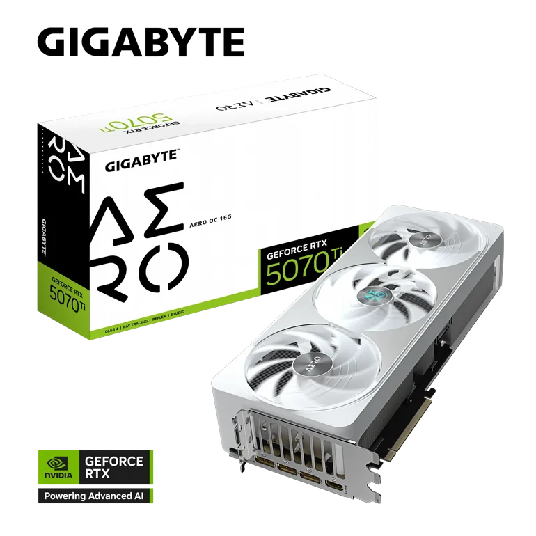����� ���Gigabyte GeForce RTX� 5070 Ti AERO OC 16G  