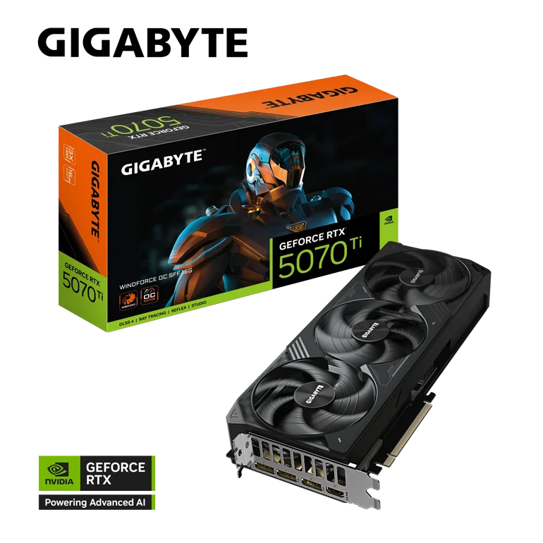 ����� ���Gigabyte GeForce RTX� 5070 Ti WINDFORCE SFF 16G  
