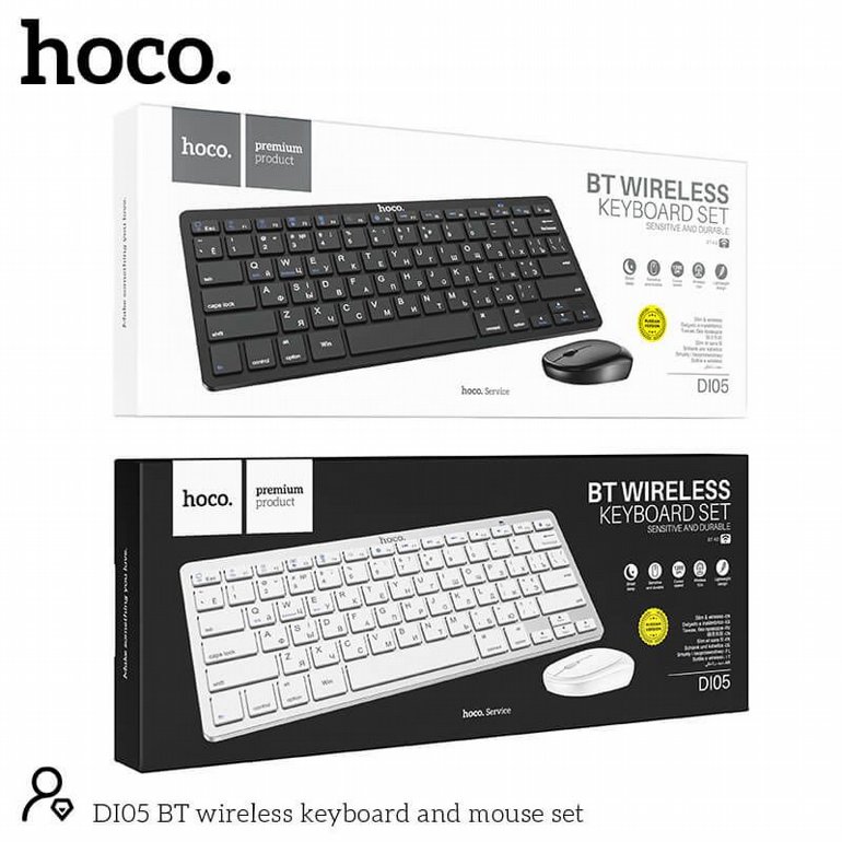 ��� ����� ����� ������ HOCO - DI05 BT Keyboard and mouse set ������/�����