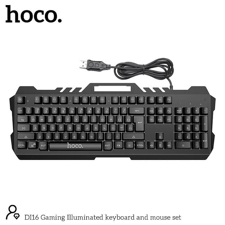 ��� ����� ����� ������� HOCO - DI16 Gaming Illuminated Keyboard and mouse set