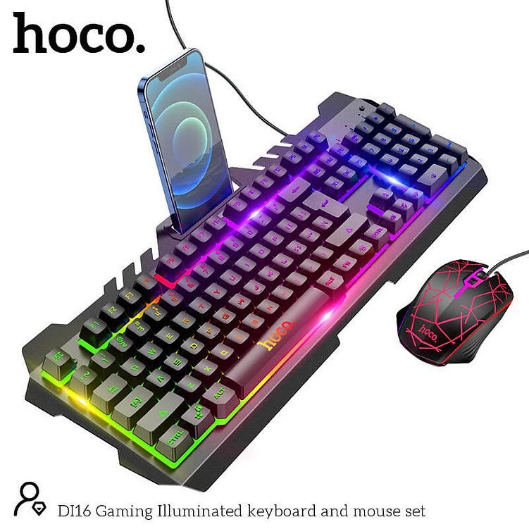 ��� ����� ����� ������� HOCO - DI16 Gaming Illuminated Keyboard and mouse set