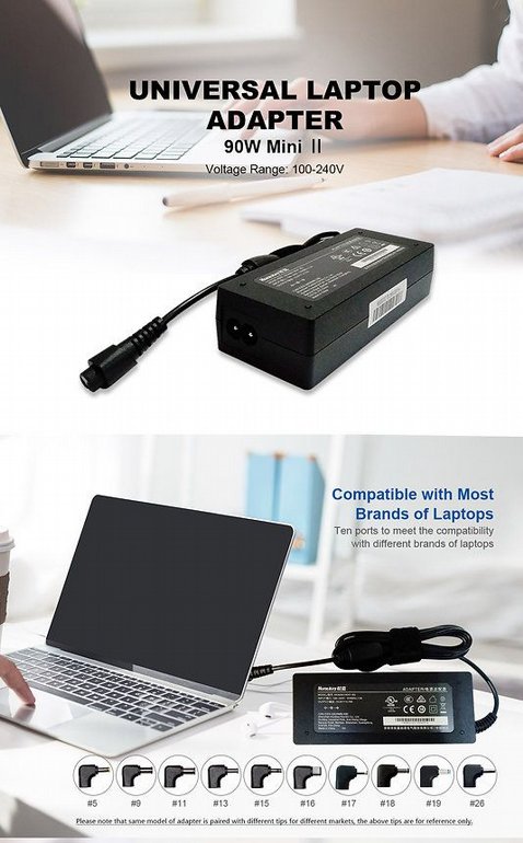 ��� �� ����� ���� HuntKey - Universal Notebook Power Adapter - Mini II - 90W