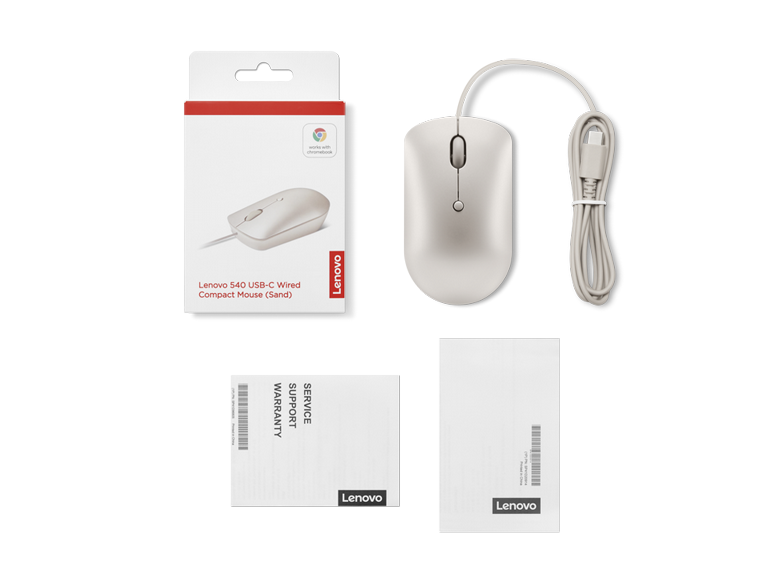 ����� �������� ����� Lenovo 540 USB-C Wired Compact Mouse (Sand) GY51D20879 �����