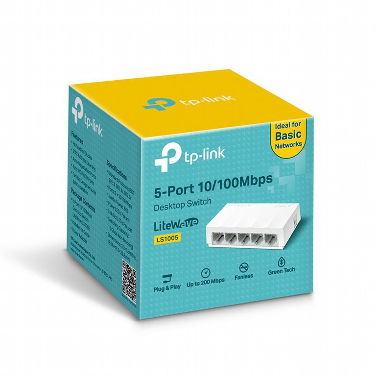 ��� ���� TP-Link - Switch - 5-Port 10/100Mbps - LS1005