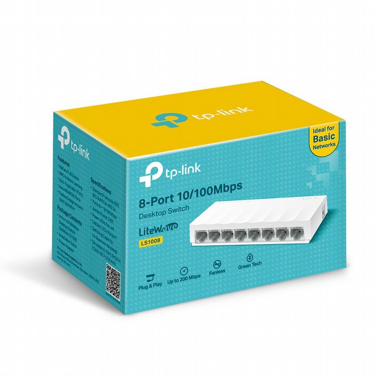 ��� ���� TP-Link - Switch - 8-Port 10/100Mbps - LS1008
