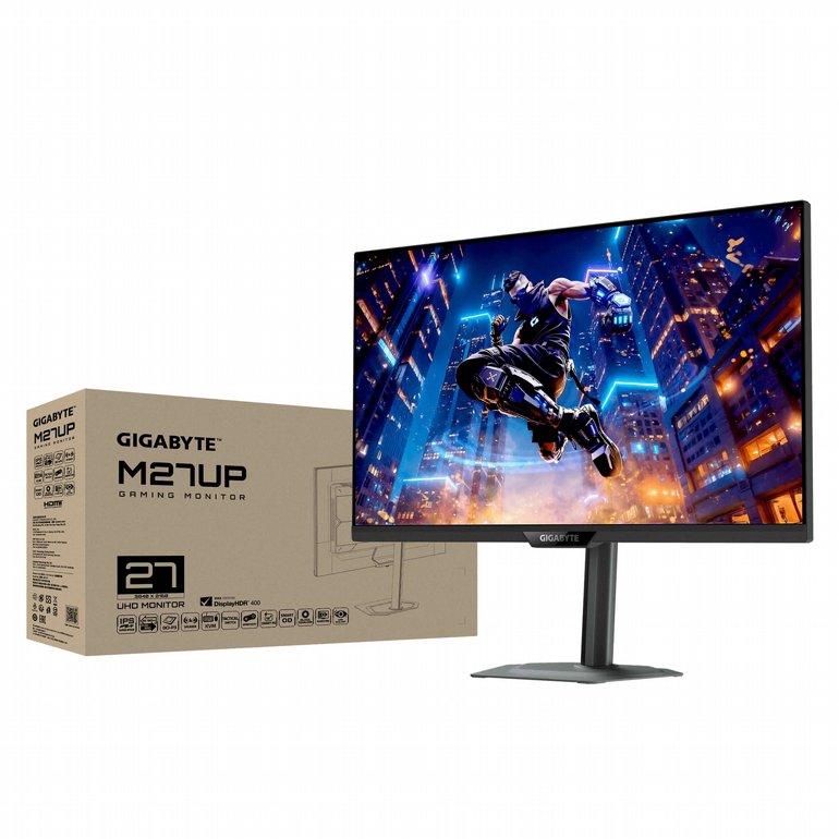 ��� ���� ������� Gigabyte - M27UP - 27" UHD@160Hz/FHD@320Hz 1ms SS IPS 