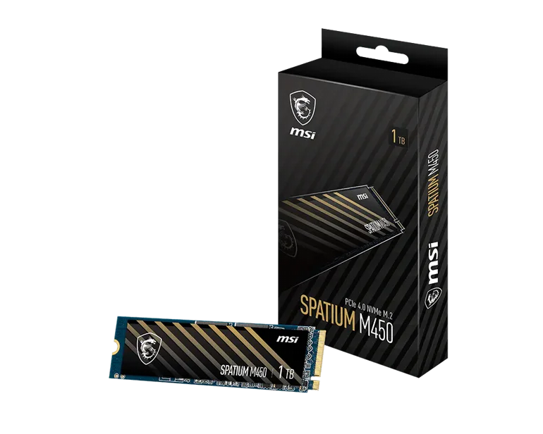 ���� MSI SSD SPATIUM M450 PCIe 4.0 NVMe M.2 500GB V1