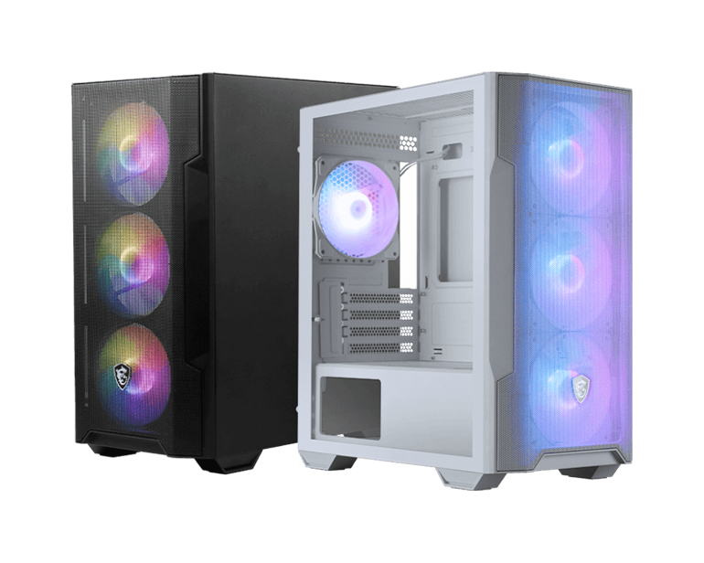 ���� ���� MSI - MAG FORGE M100R WHITE - Transparent Glass Side