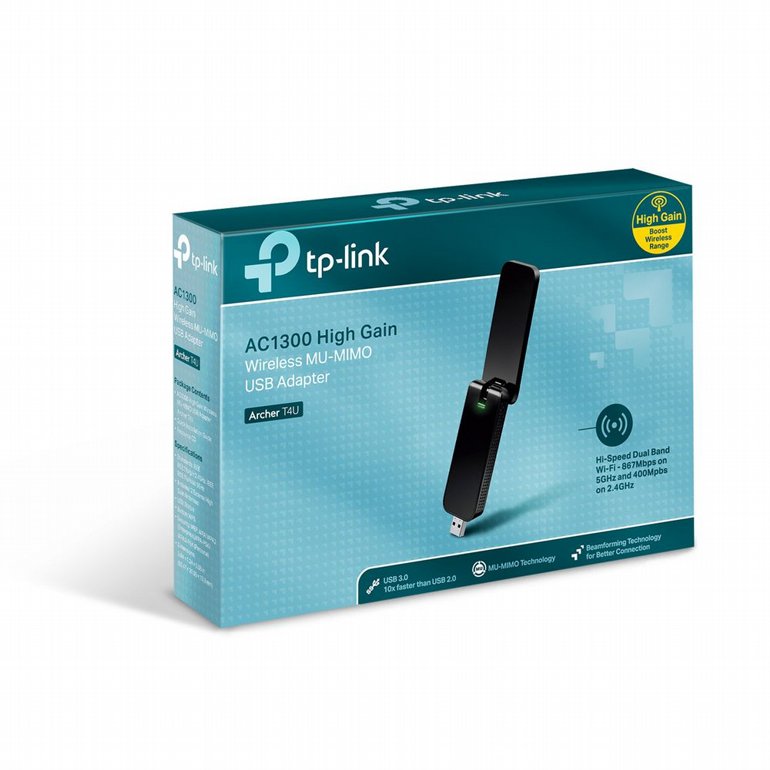 ����� ��� ������� TP-Link - Wireless Dual Band USB Adapter - T4U - AC1300