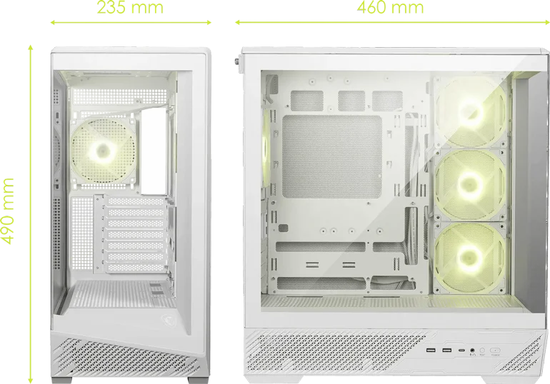 ���� ���� ���  MSI - MAG PANO M130R PZ WHITE - Transparent Glass  Panels