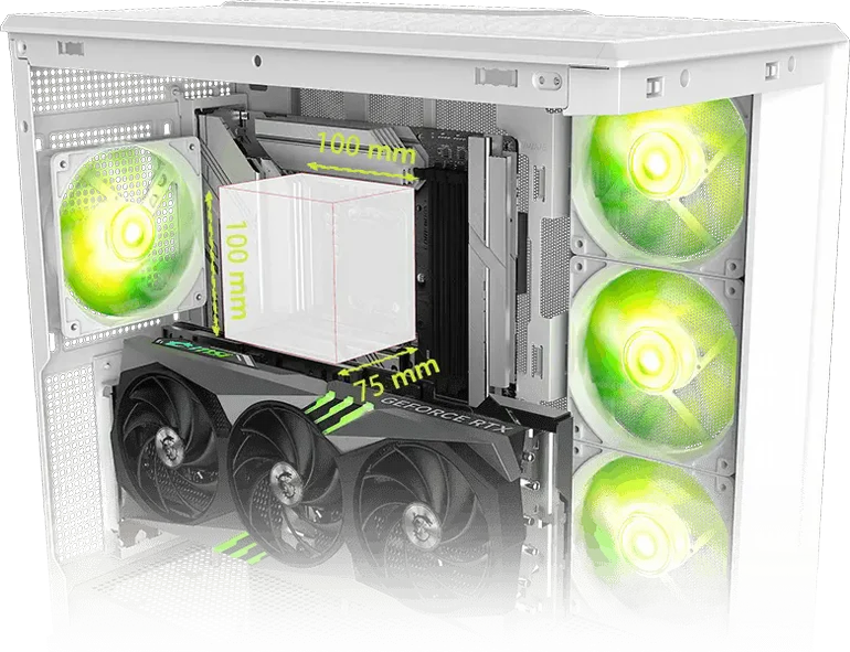 ���� ���� ���  MSI - MAG PANO M130R PZ WHITE - Transparent Glass  Panels