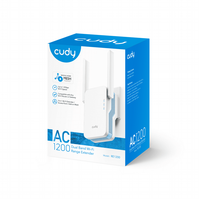 ����� ���� ������  CUDY RE1200 (V1.0) AC1200 Dual Band WiFi extender