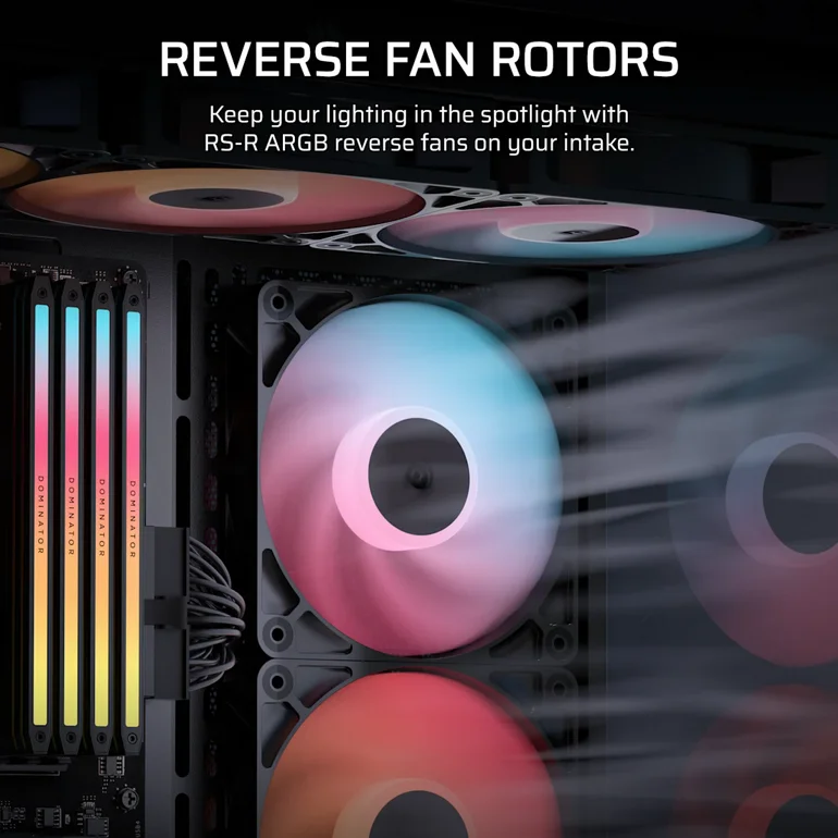 �� �������� Corsair RS120 ARGB 120mm PWM Fan 3x
