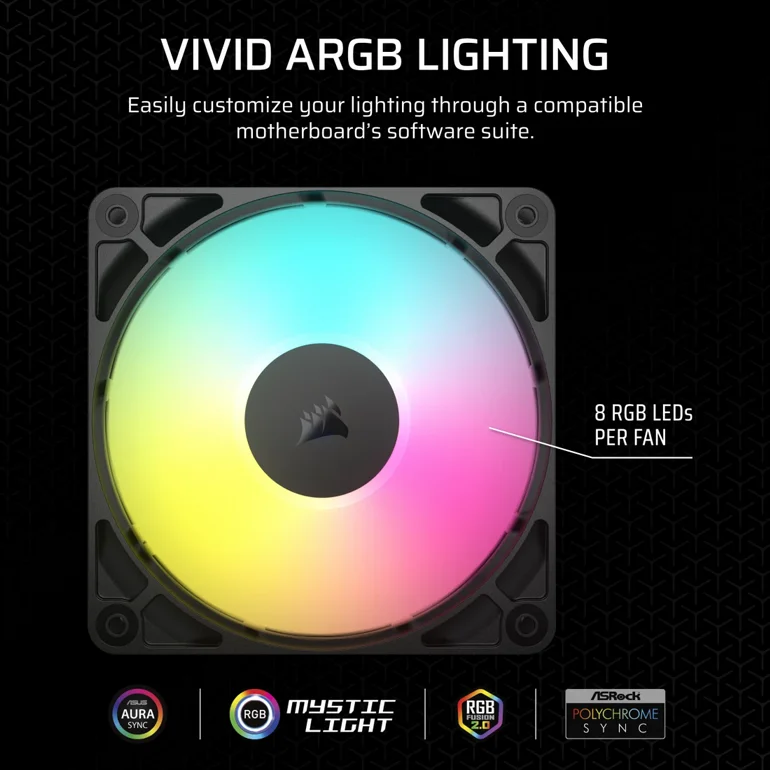 �� ��������  RS120 ARGB 120mm PWM Fan 3x