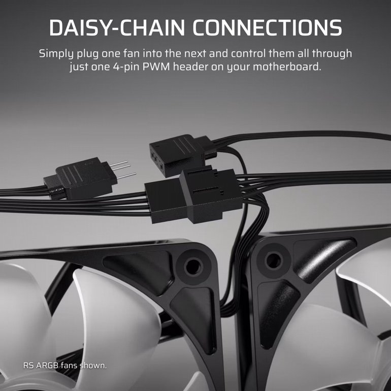 �� �������� Corsair RS120 BLACK 120mm PWM Fan 3x