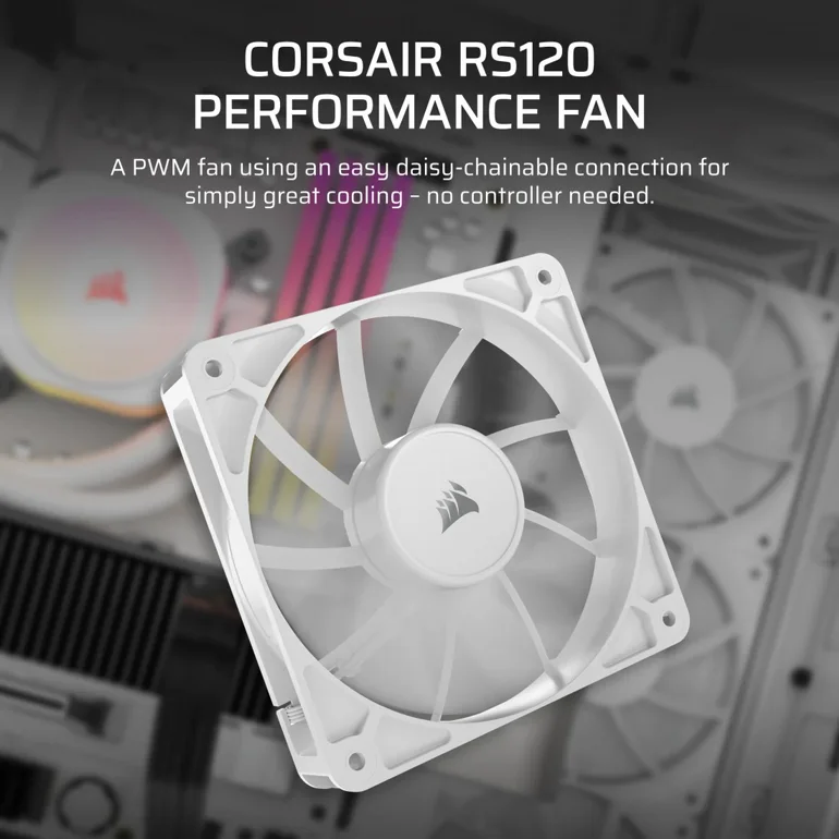�� �������� Corsair RS120 WHITE 120mm PWM Fan 3x