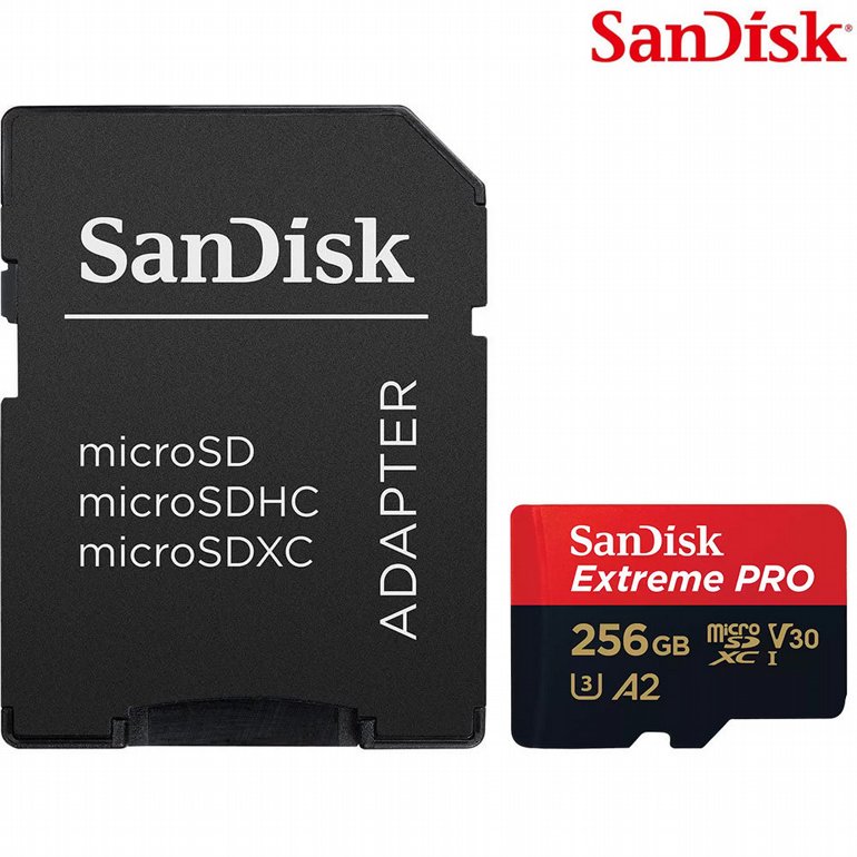 SanDisk - EXTREME PRO A2 - 256GB + Adapter