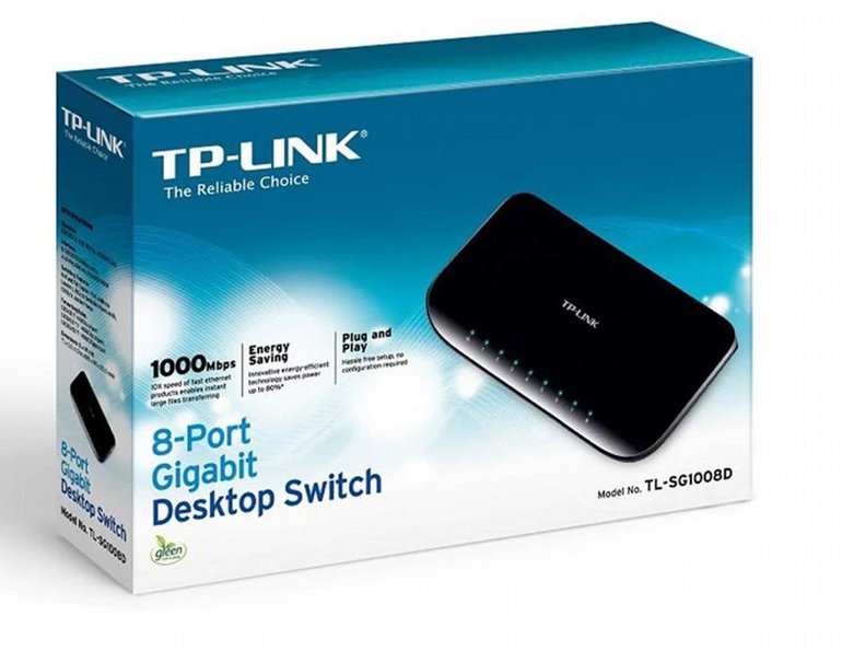 ��� ���� TP-Link - Switch - 8-Port Gigabit - TL-SG1008D