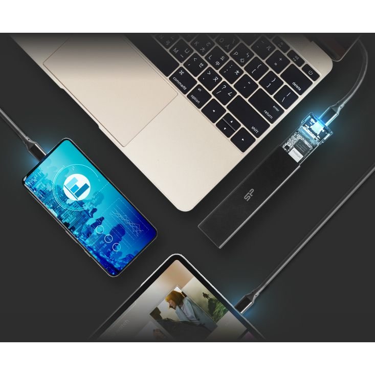 ���� ������ NVME SSD Enclosure - Silicon Power - PD60 - M.2 SSD Enclosure Type-C