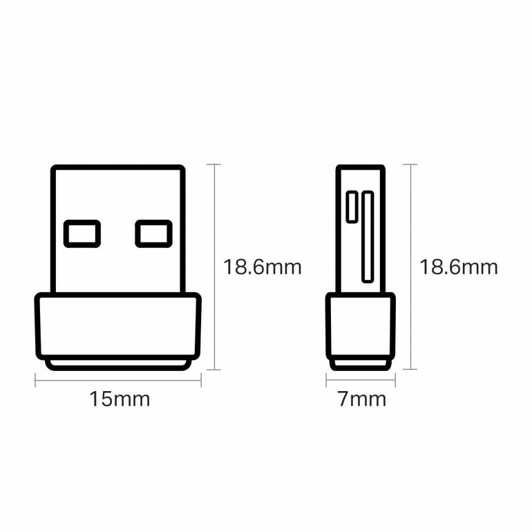 ����� ��� ������� TP-Link - Archer T2U - AC600 - Wireless Nano USB Adapter