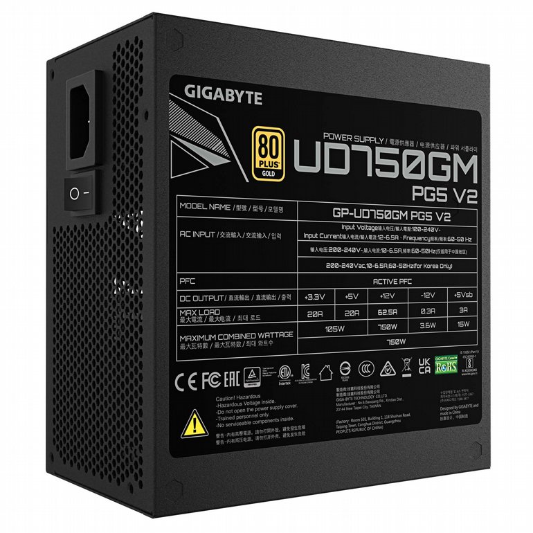 ��� �� Gigabyte 80 Plus Gold GP-UD750GM PG5 V2
