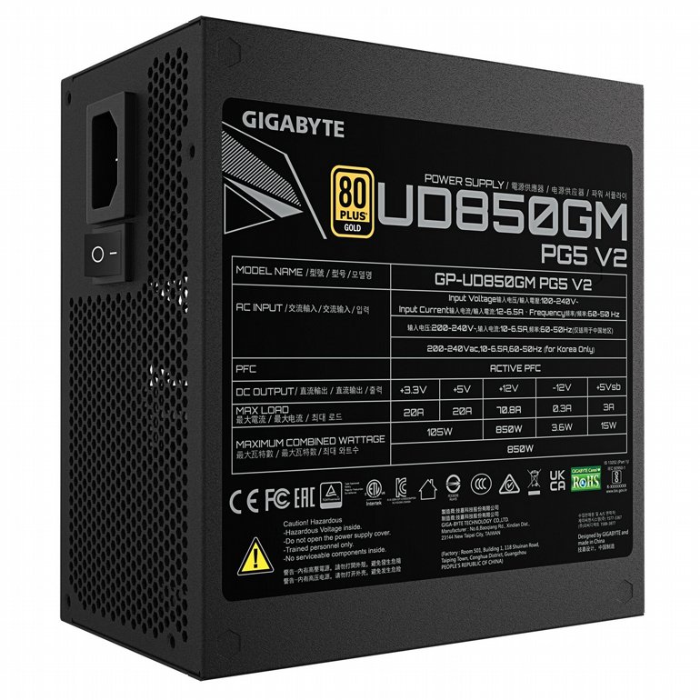 ��� �� Gigabyte 80 Plus Gold GP-UD850GM