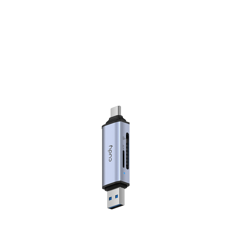 ���� ������ ����� ����� ������� CUDY UH200 2-IN-1 Dual USB 3.0 SD/TF Card Reader